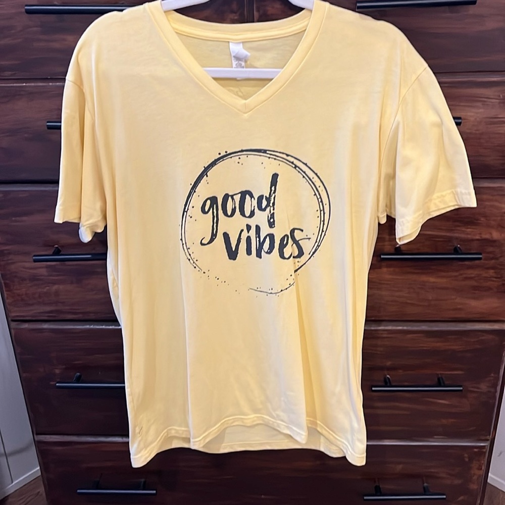 Good vibes yellow t-shirt